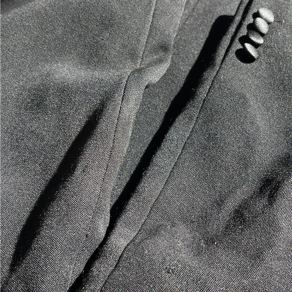 Vintage Christian Dior Monsieur Tuxedo Double Breasted Wool Blazer Jacket. Black - Picture 6 of 7